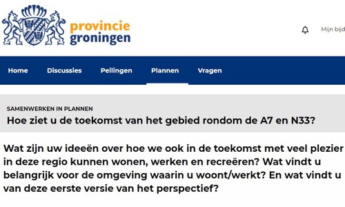 Reactietermijn site stemvanprovinciegroningen.nl verlengd